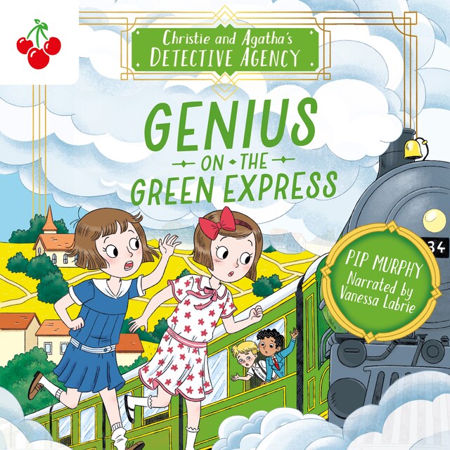 Book cover for Genius on the Green Express - Christie and Agatha's Detective Agency, Book 5 (Unabridged)