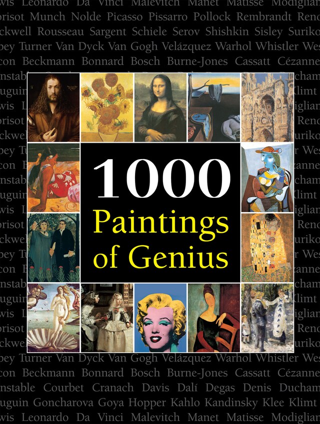 Buchcover für 1000 Paintings of Genius