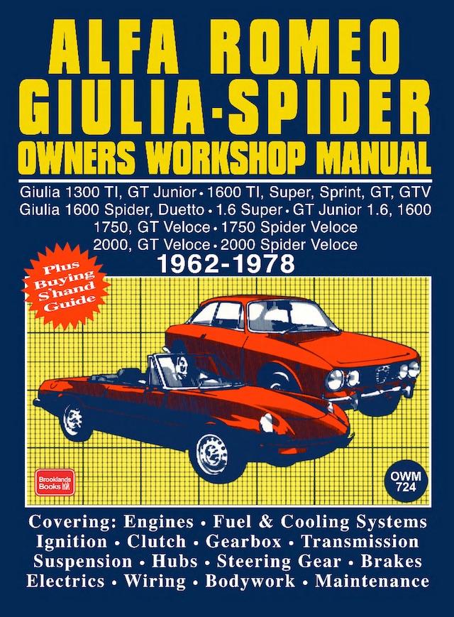 Couverture de livre pour The Alfa Romeo Spider Owners Work Manual