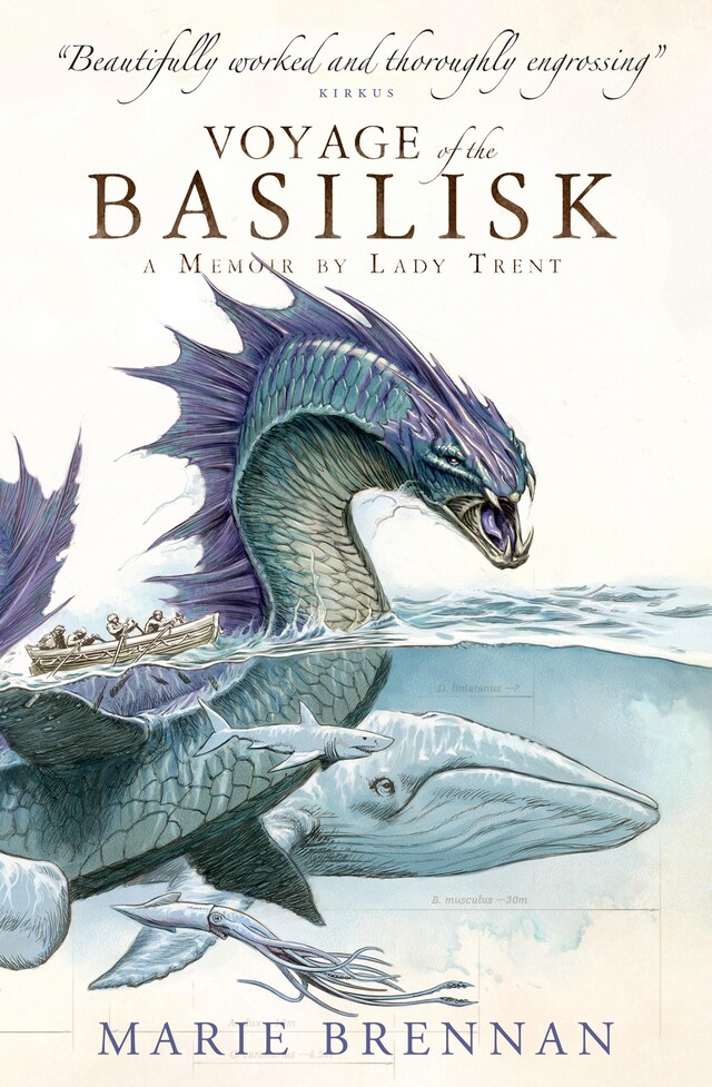 Portada de libro para Voyage of the Basilisk: A Memoir by Lady Trent