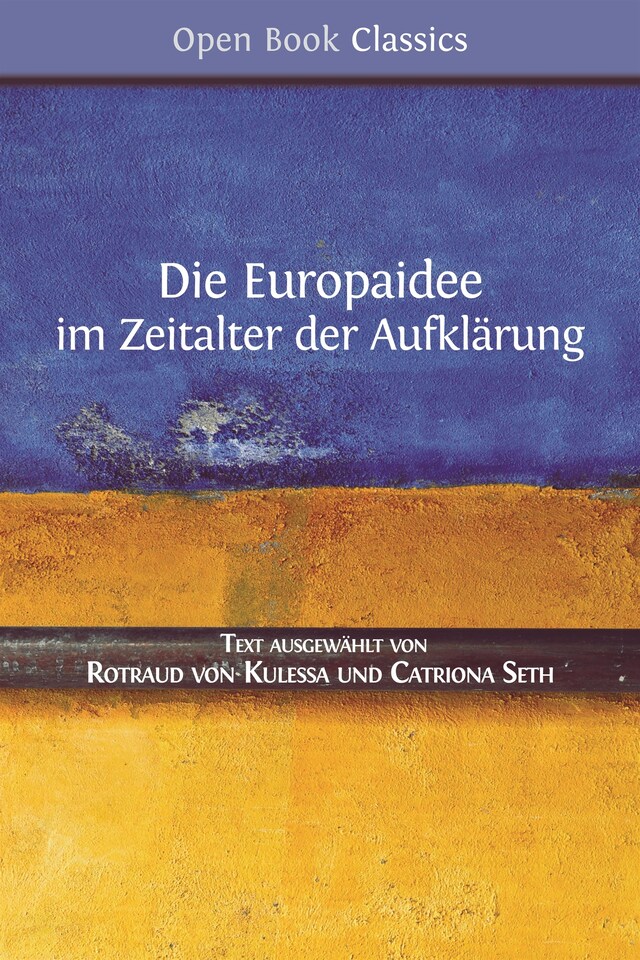 Kirjankansi teokselle Die Europaidee im Zeitalter der Aufklärung