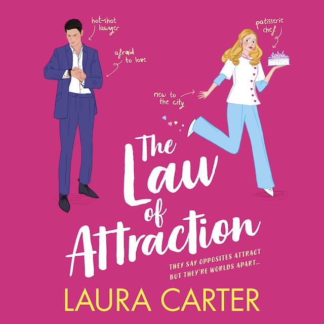 Book cover for The Law of Attraction - Brits in Manhattan - A laugh-out-loud opposites attract romantic comedy from Laura Carter for summer 2023, Book 1 (Unabridged)