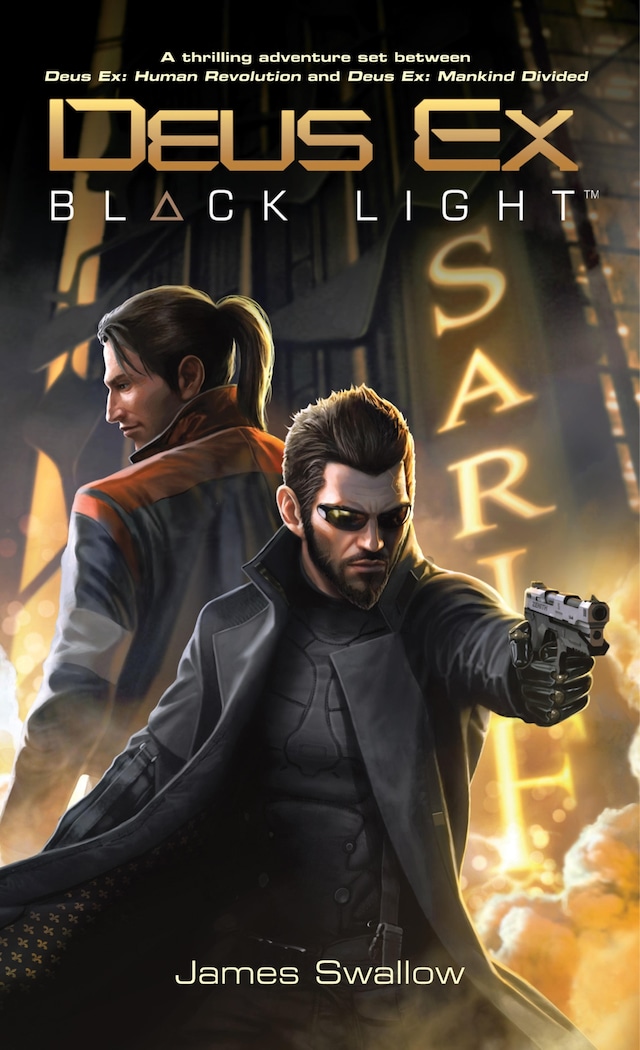 Kirjankansi teokselle Deus Ex: Black Light (Deus Ex: Mankind Divided prequel)