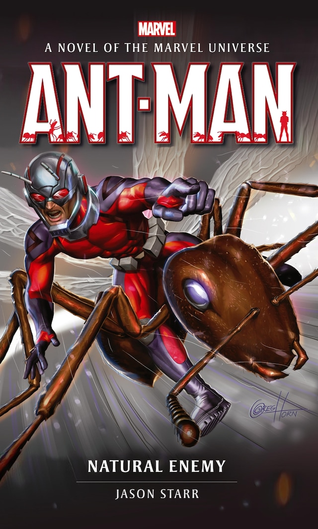 Book cover for Marvel novels - Ant-Man