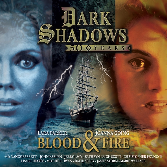 Portada de libro para Dark Shadows, Blood and Fire - 50th Anniversary Special (Unabridged)