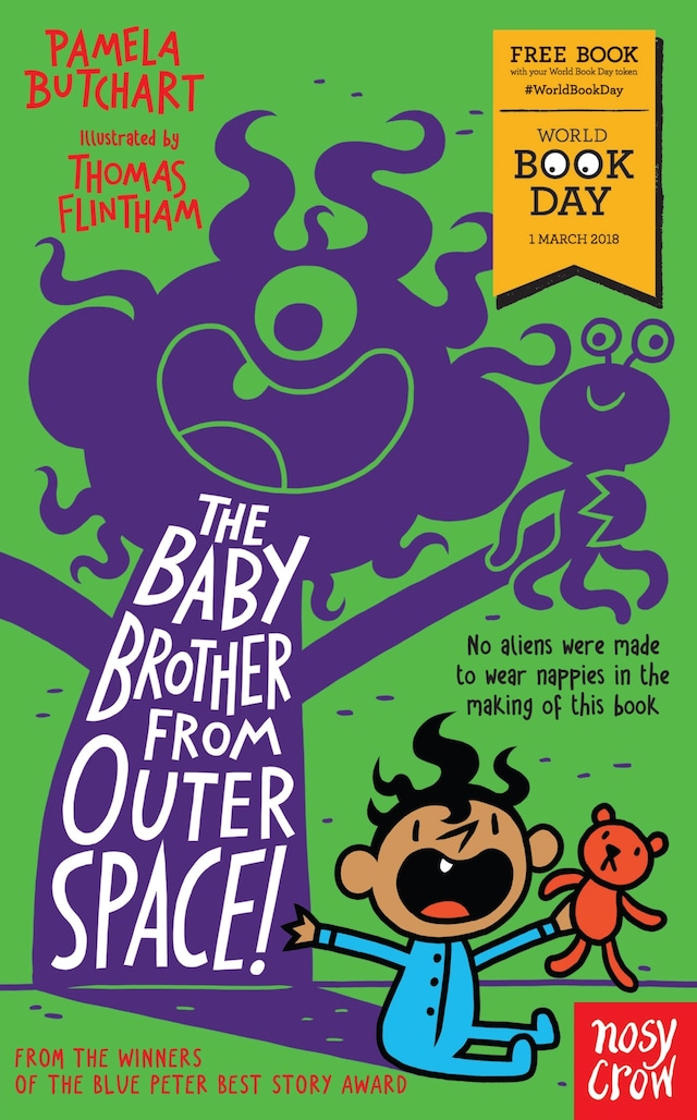 Book cover for The Baby Brother From Outer Space!