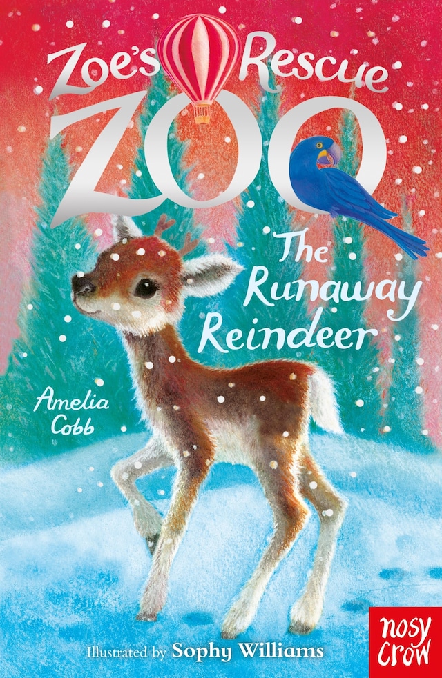 Portada de libro para Zoe's Rescue Zoo: The Runaway Reindeer