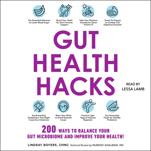 Couverture de livre pour Gut Health Hacks