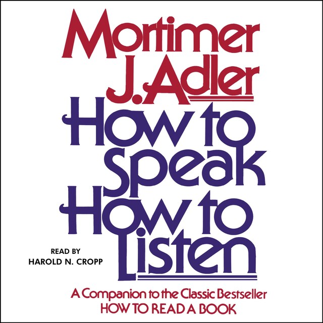 Book cover for How to Speak How to Listen