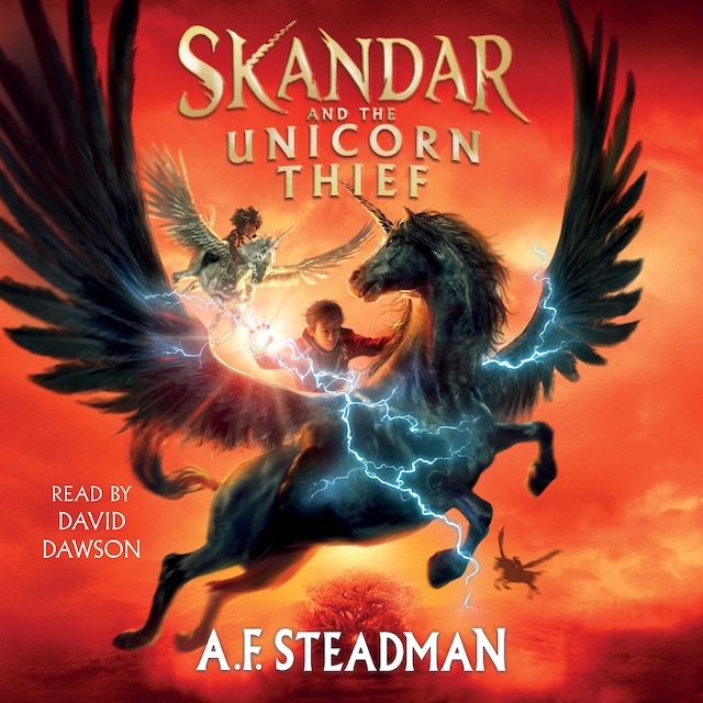 Portada de libro para Skandar and the Unicorn Thief