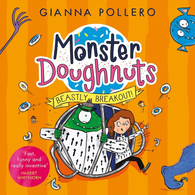 Okładka książki dla Beastly Breakout! (Monster Doughnuts 3)