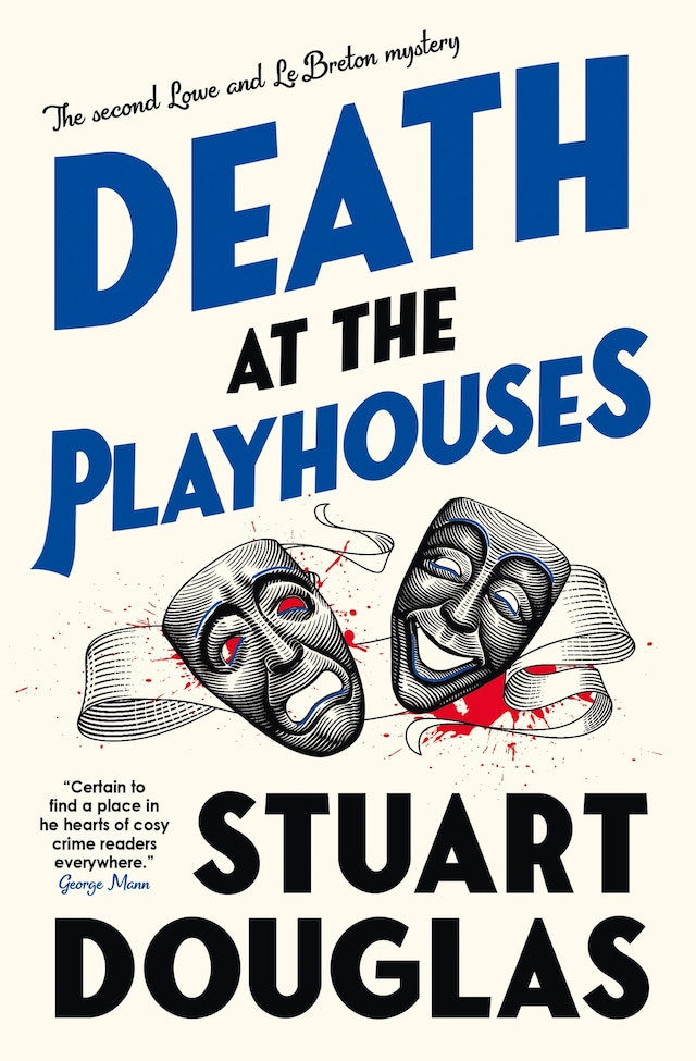 Book cover for Lowe and Le Breton mysteries - Death at the Playhouses