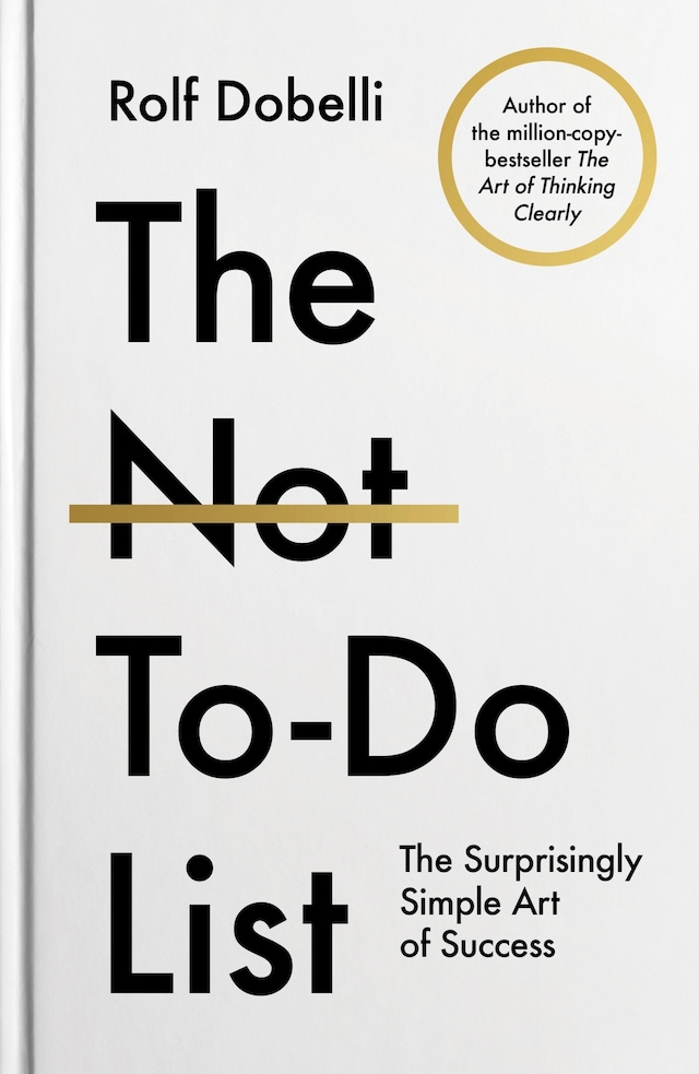 Copertina del libro per The Not-To-Do List