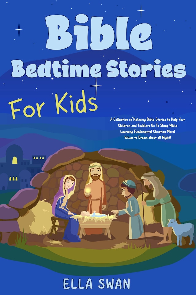 Portada de libro para Bible Bedtime Stories For Kids
