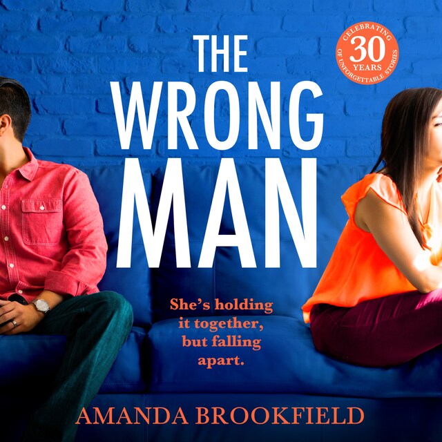 Couverture de livre pour The Wrong Man - A page-turning book club read from Amanda Brookfield for 2023 (Unabridged)