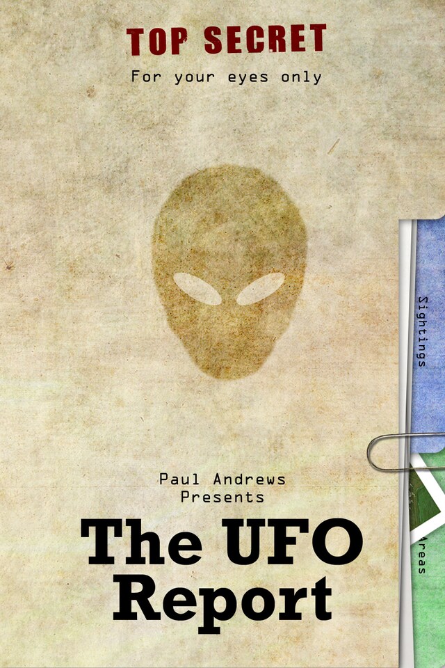 Portada de libro para Paul Andrews Presents - The UFO Report