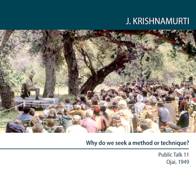Book cover for Why do we seek a method or technique?