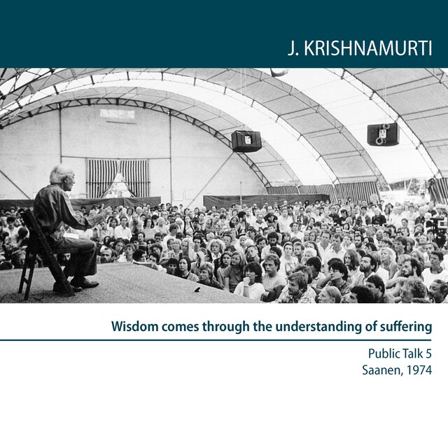 Book cover for Wisdom comes through the understanding of suffering