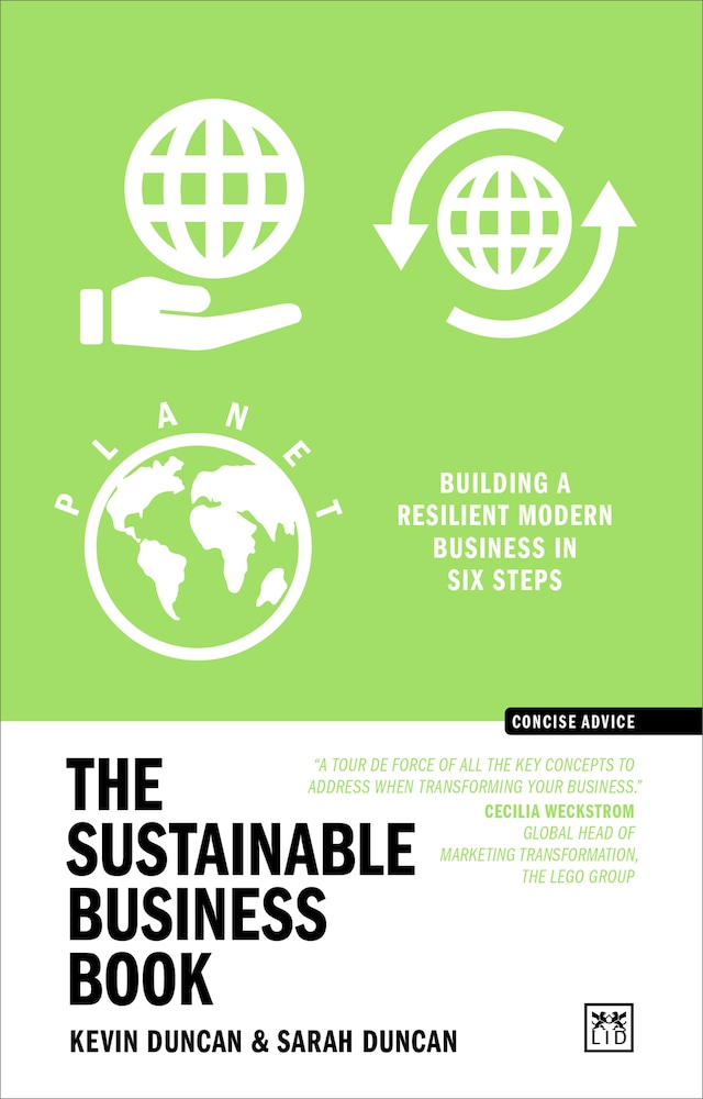 Kirjankansi teokselle The Sustainable Business Book
