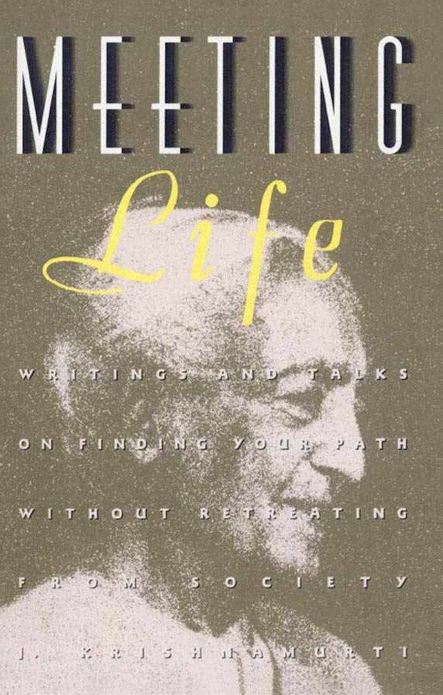 Portada de libro para Meeting Life: Writings and Talks on Finding Your Path Without Retreating from Society