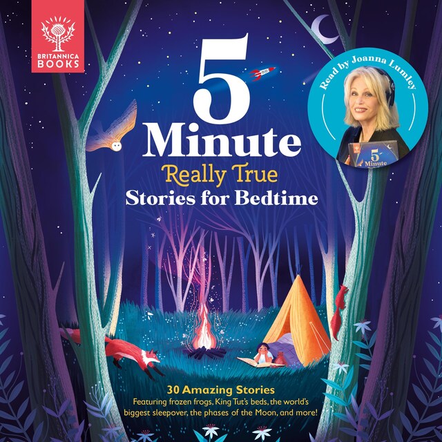 Okładka książki dla Britannica 5-Minute Really True Stories for Bedtime