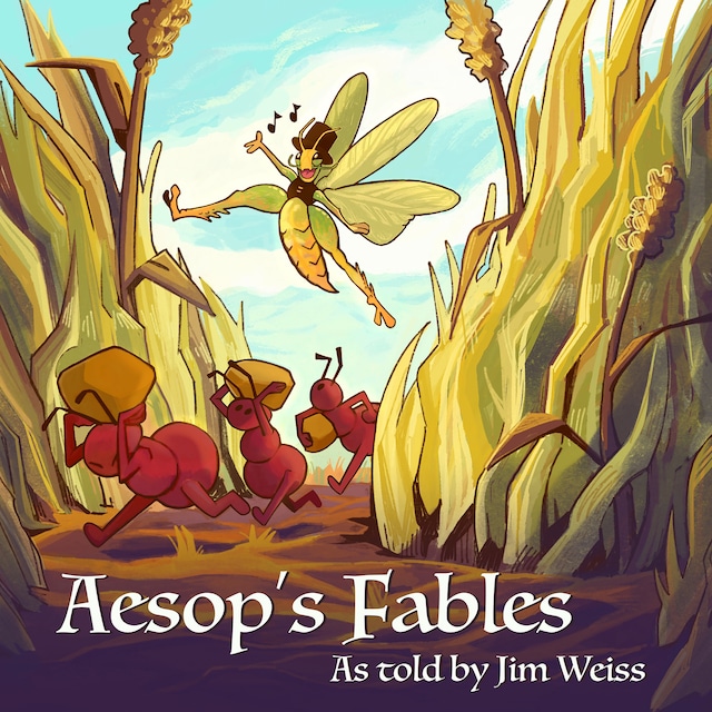 Portada de libro para Aesop's Fables, as Told by Jim Weiss