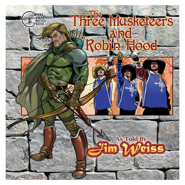 Kirjankansi teokselle The Three Musketeers / Robin Hood