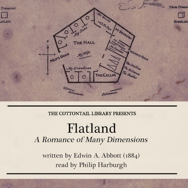 Book cover for Flatland: A Romance of Many Dimensions