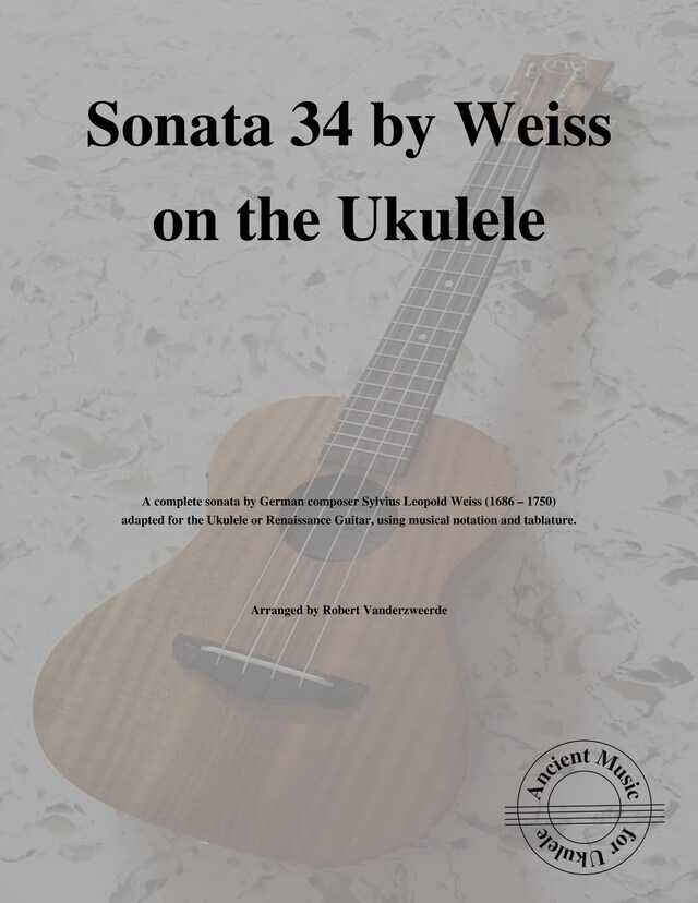 Sonata 34 by Weiss on the Ukulele Buchcover für Sonata 34 by Weiss on the Ukulele