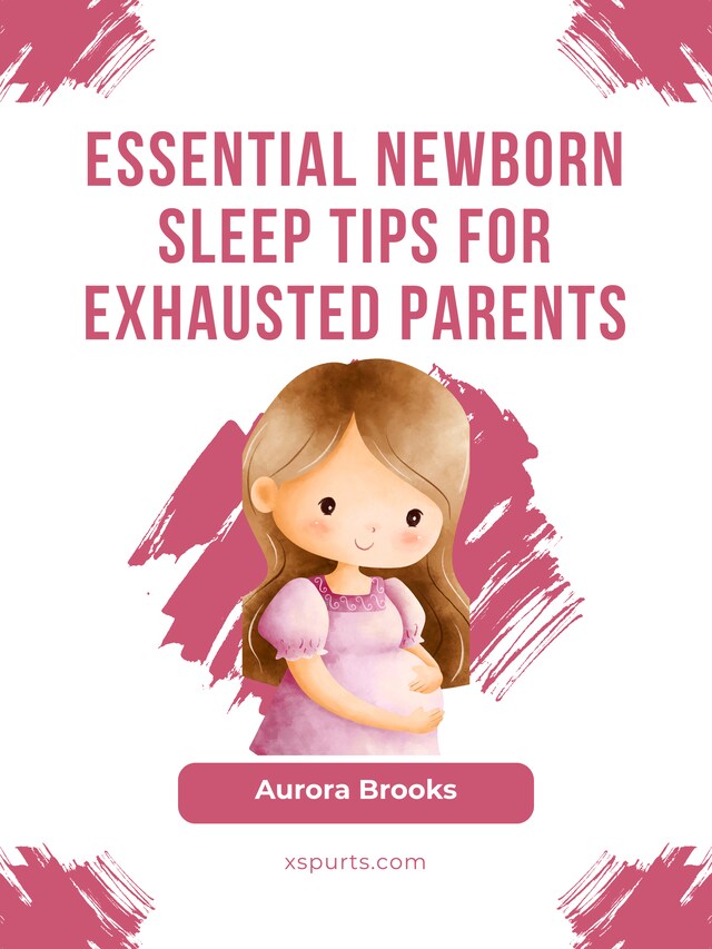 Kirjankansi teokselle Essential Newborn Sleep Tips for Exhausted Parents