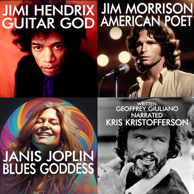 Copertina del libro per Jimi Hendrix Jim Morrison Janis Joplin