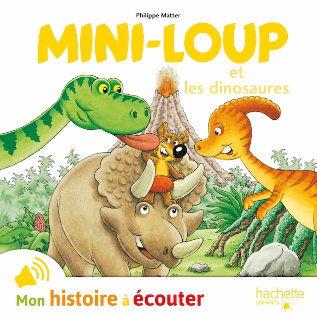 Couverture de livre pour Mini-Loup et les dinosaures