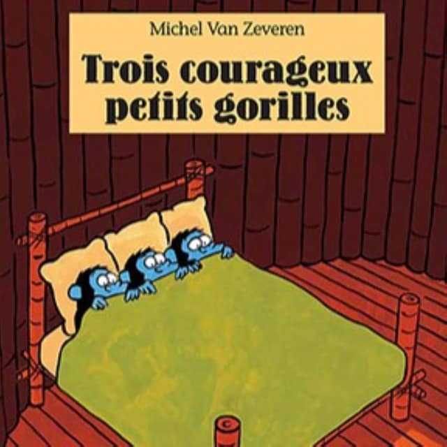Copertina del libro per Trois courageux petits gorilles