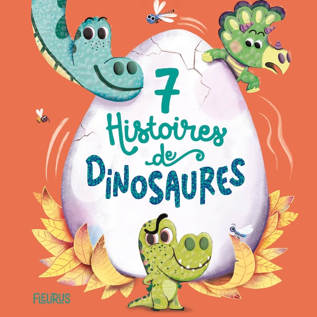 Portada de libro para 7 histoires de dinosaures