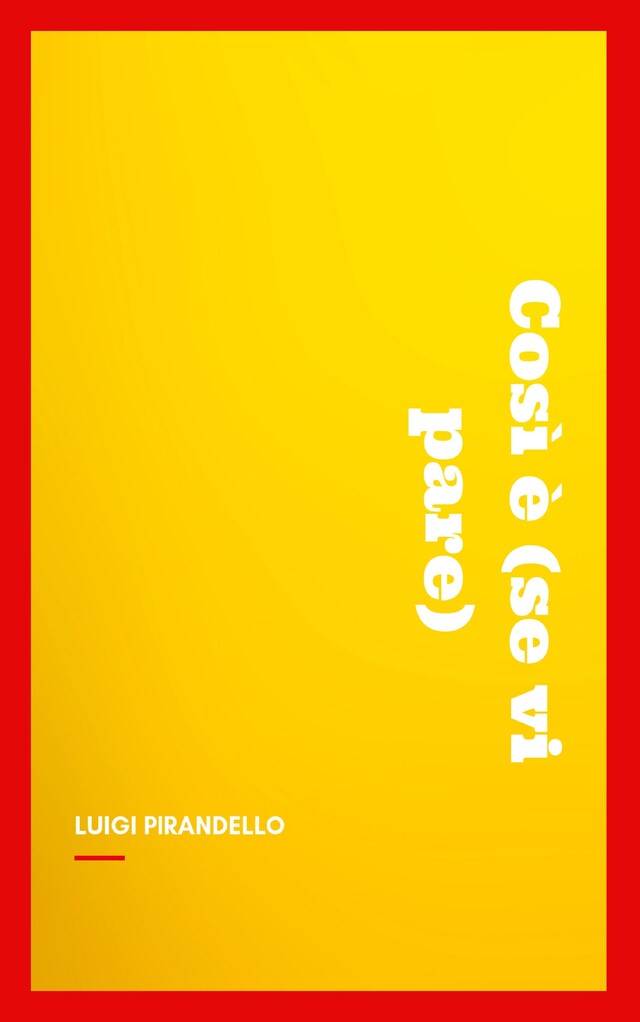 Book cover for Così è (se vi pare)