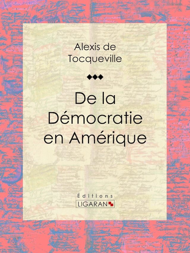 Book cover for De la démocratie en Amérique