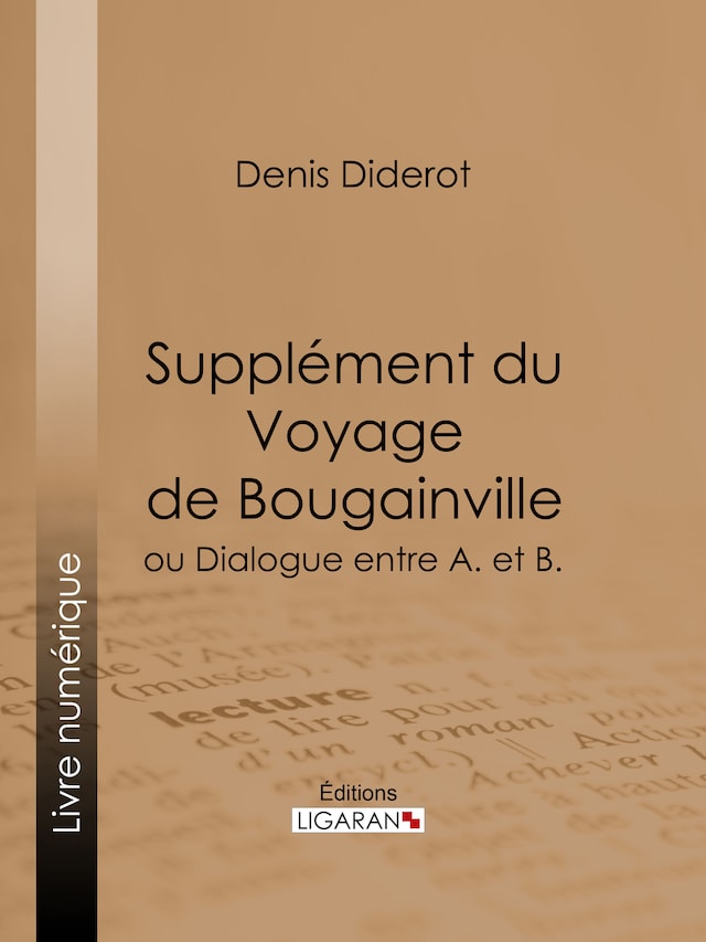 Book cover for Supplément du Voyage de Bougainville