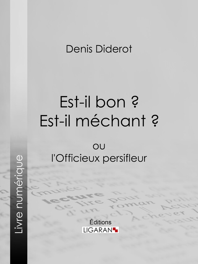 Kirjankansi teokselle Est-il bon ? Est-il méchant ?