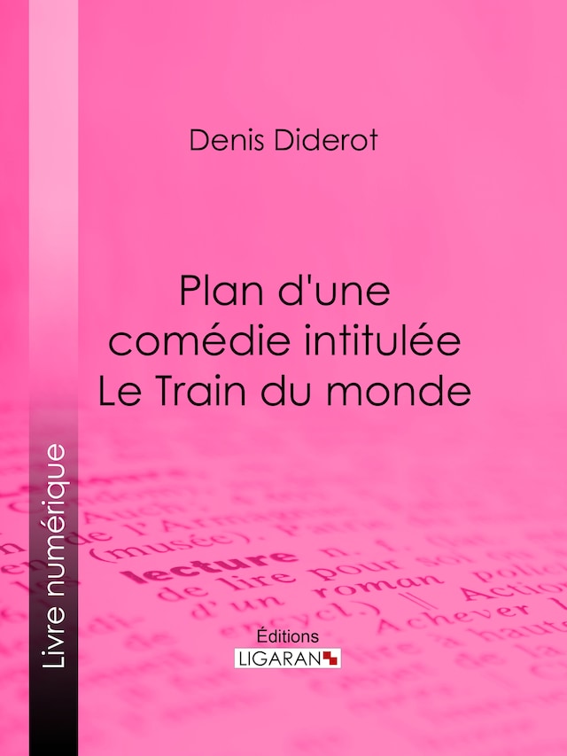 Book cover for Plan d'une comédie intitulée Le Train du monde