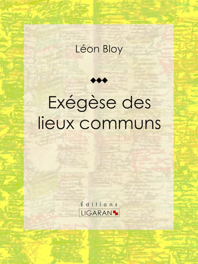 Book cover for Exégèse des lieux communs