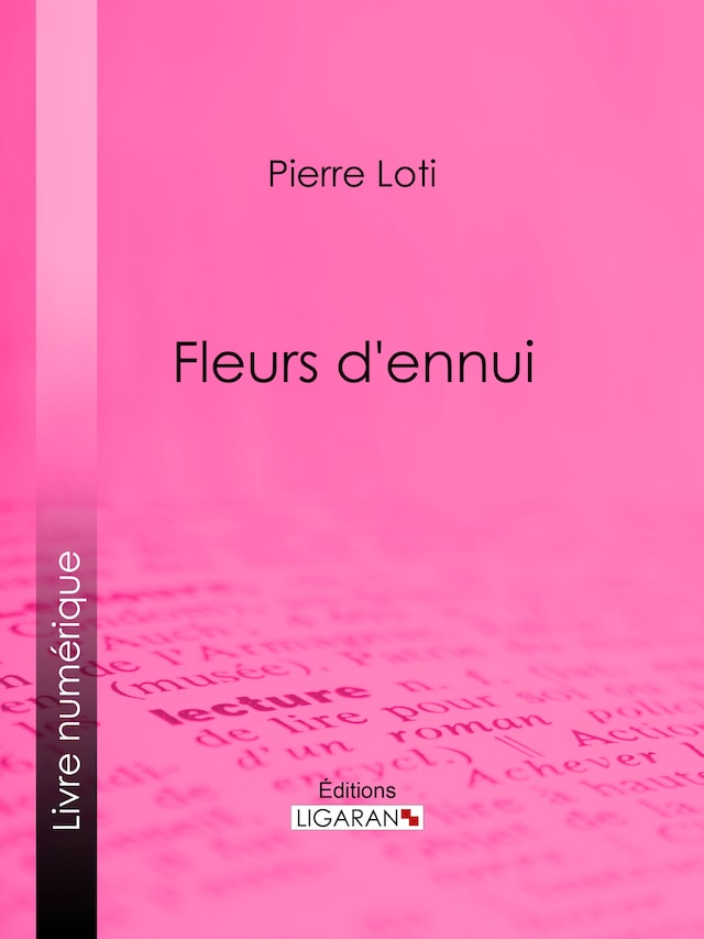 Okładka książki dla Fleurs d'ennui