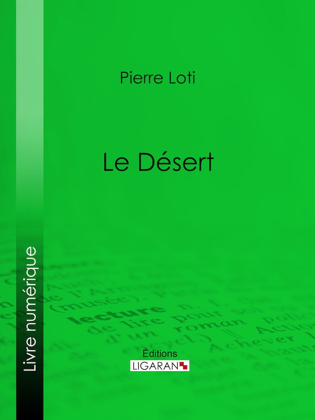 Book cover for Le Désert