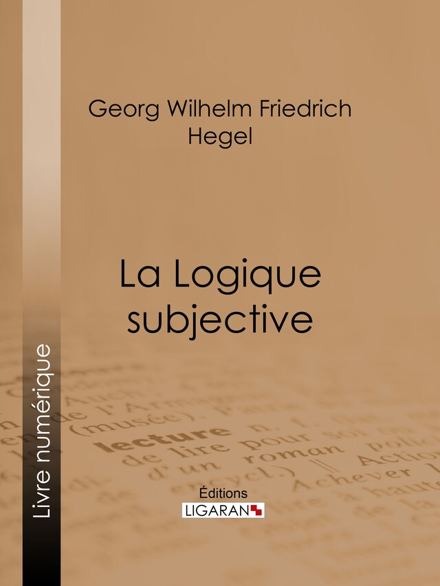 Book cover for La Logique subjective