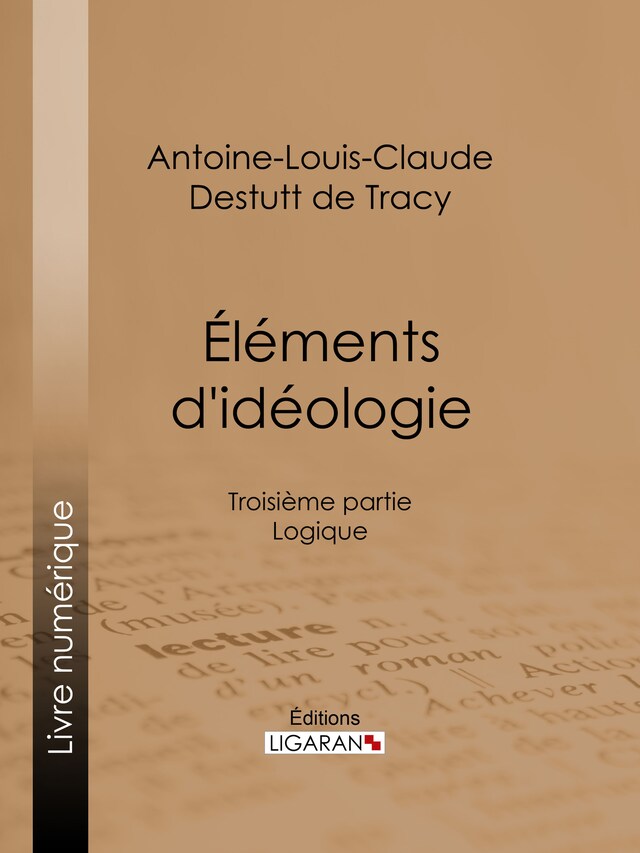 Kirjankansi teokselle Éléments d'idéologie