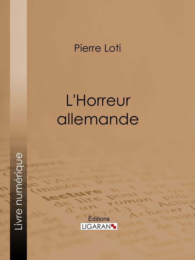 Book cover for L'Horreur allemande