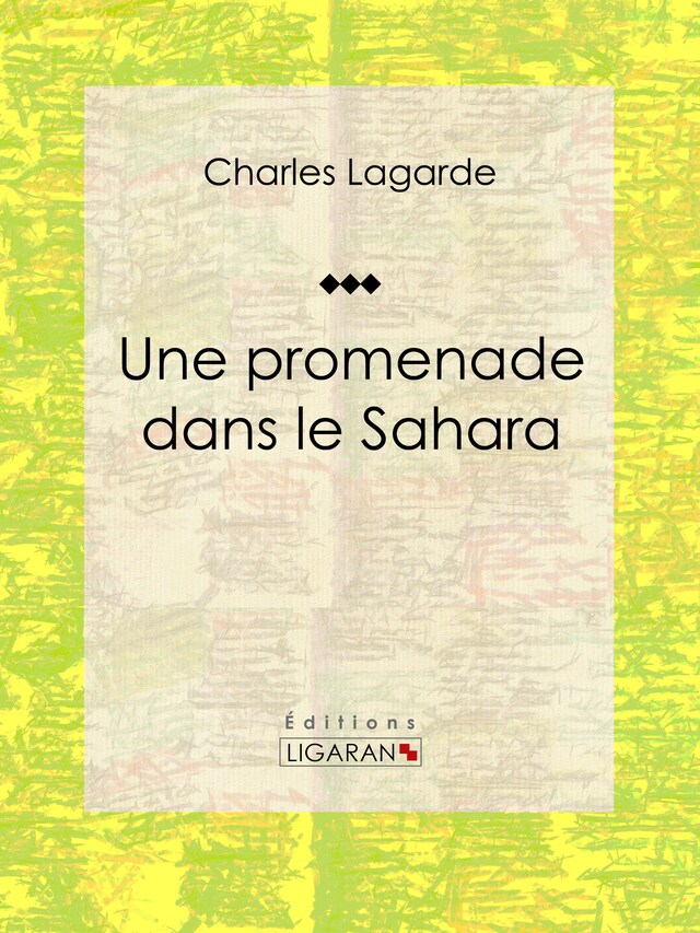 Copertina del libro per Une promenade dans le Sahara