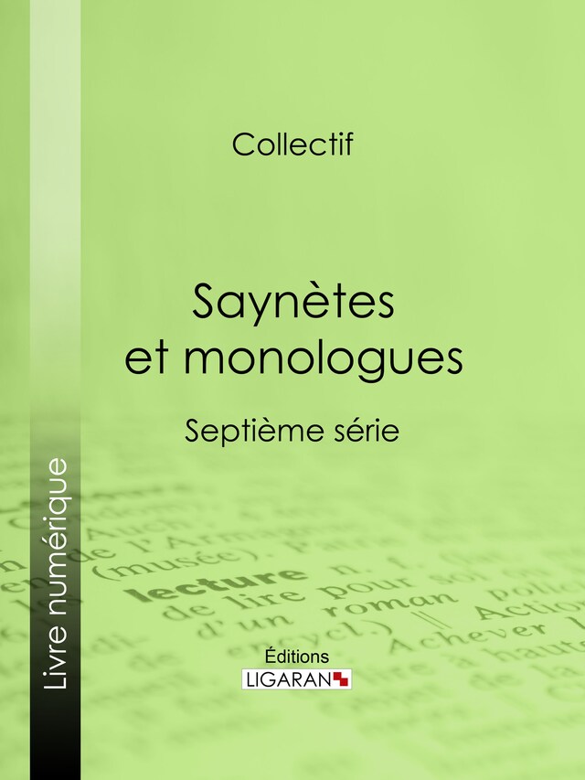 Book cover for Saynètes et monologues