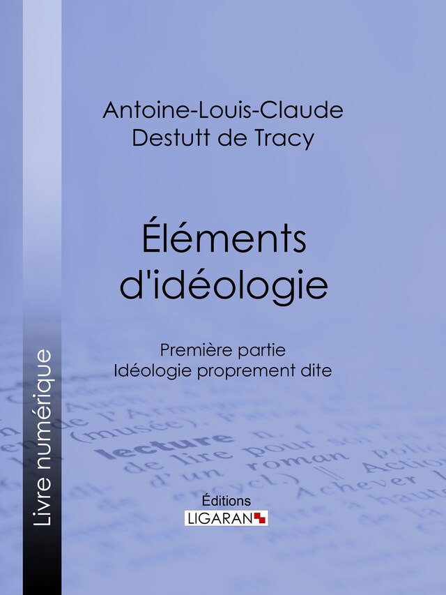 Kirjankansi teokselle Éléments d'idéologie