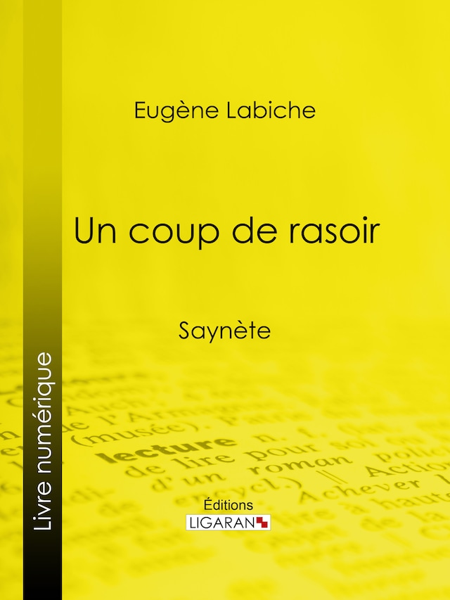Book cover for Un coup de rasoir
