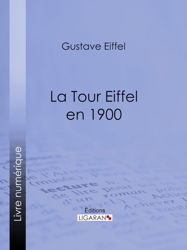 Book cover for La tour Eiffel en 1900